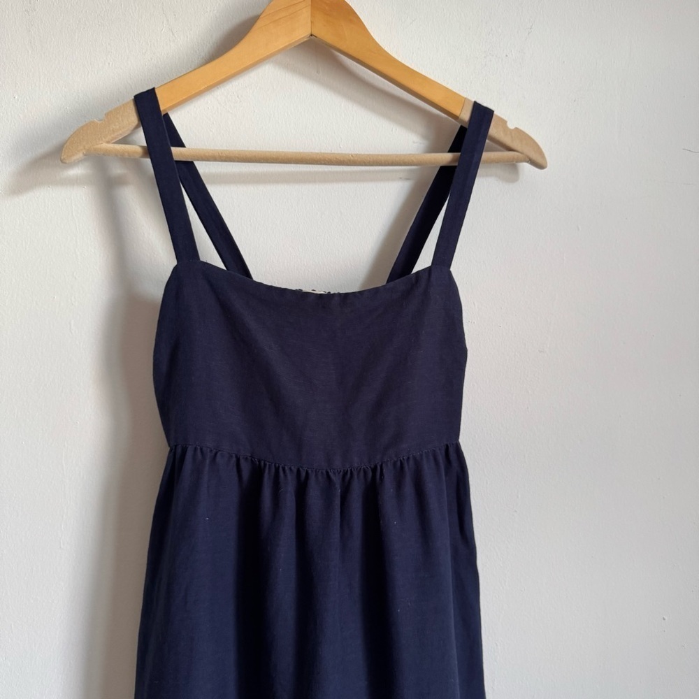 L'Agence Jessamy Empire Waist Linen Dress 0 - Picture 9 of 10